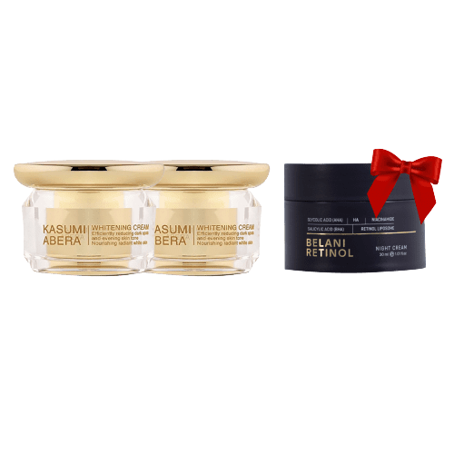 Combo Kasumi Abera Whitening Cream and FREE GIFT Belani Retinol – CS