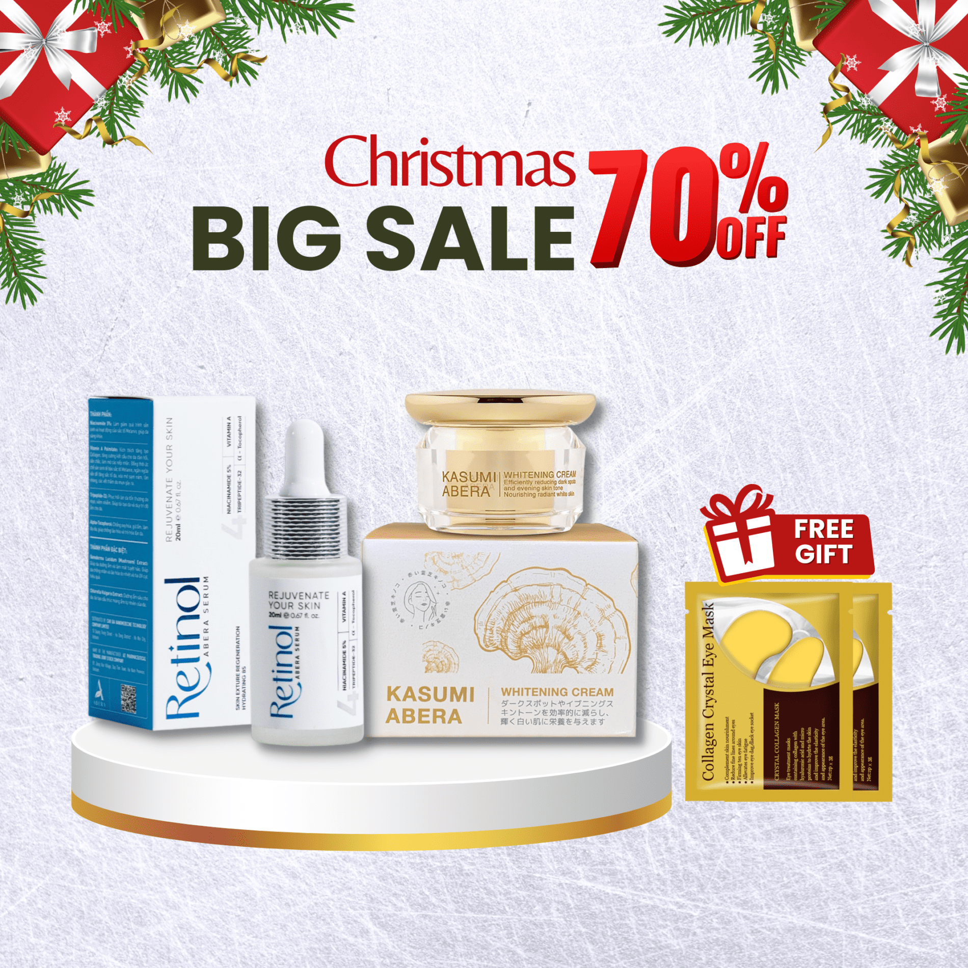 [Christmas Sale 70%] COMBO Melasma Cream + Retinol Serum – Official